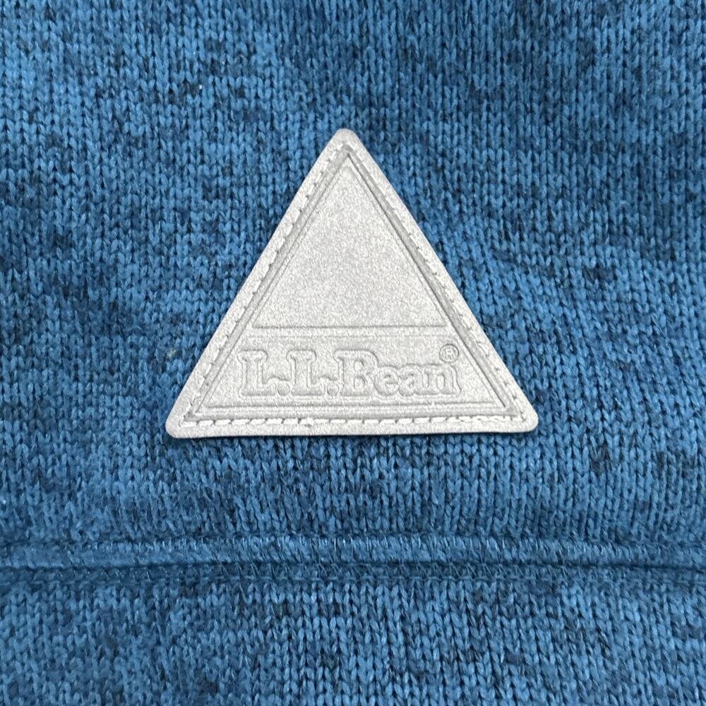 LL Bean Sz 18 Insulated Primaloft Knit Girls Blue Green Aqua Jacket Coat Hoodie - Picture 6 of 10